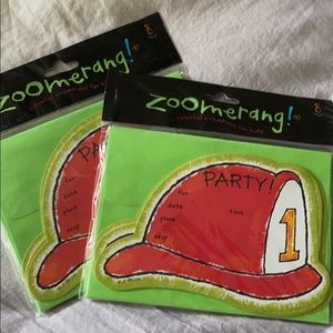 Fireman party invites